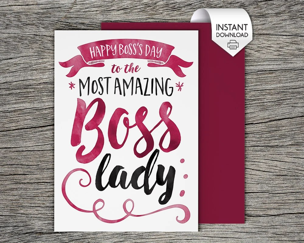 Free Printable Bosses Day Cards - Printable Party Favors