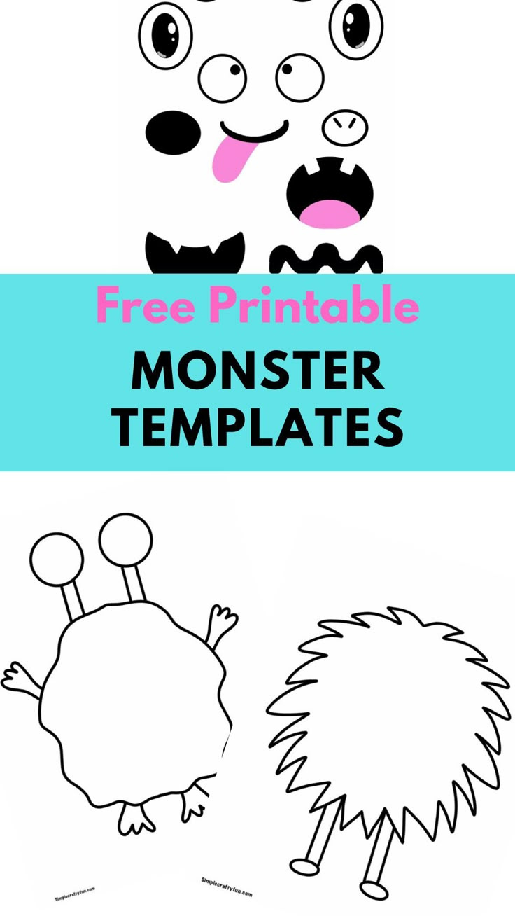 Free Printable Build A Monster -