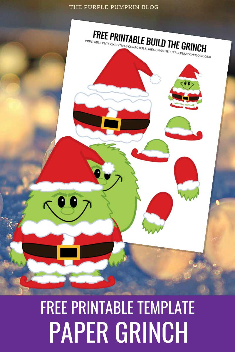 Free Printable Build The Grinch Paper Template (Christmas Craft)