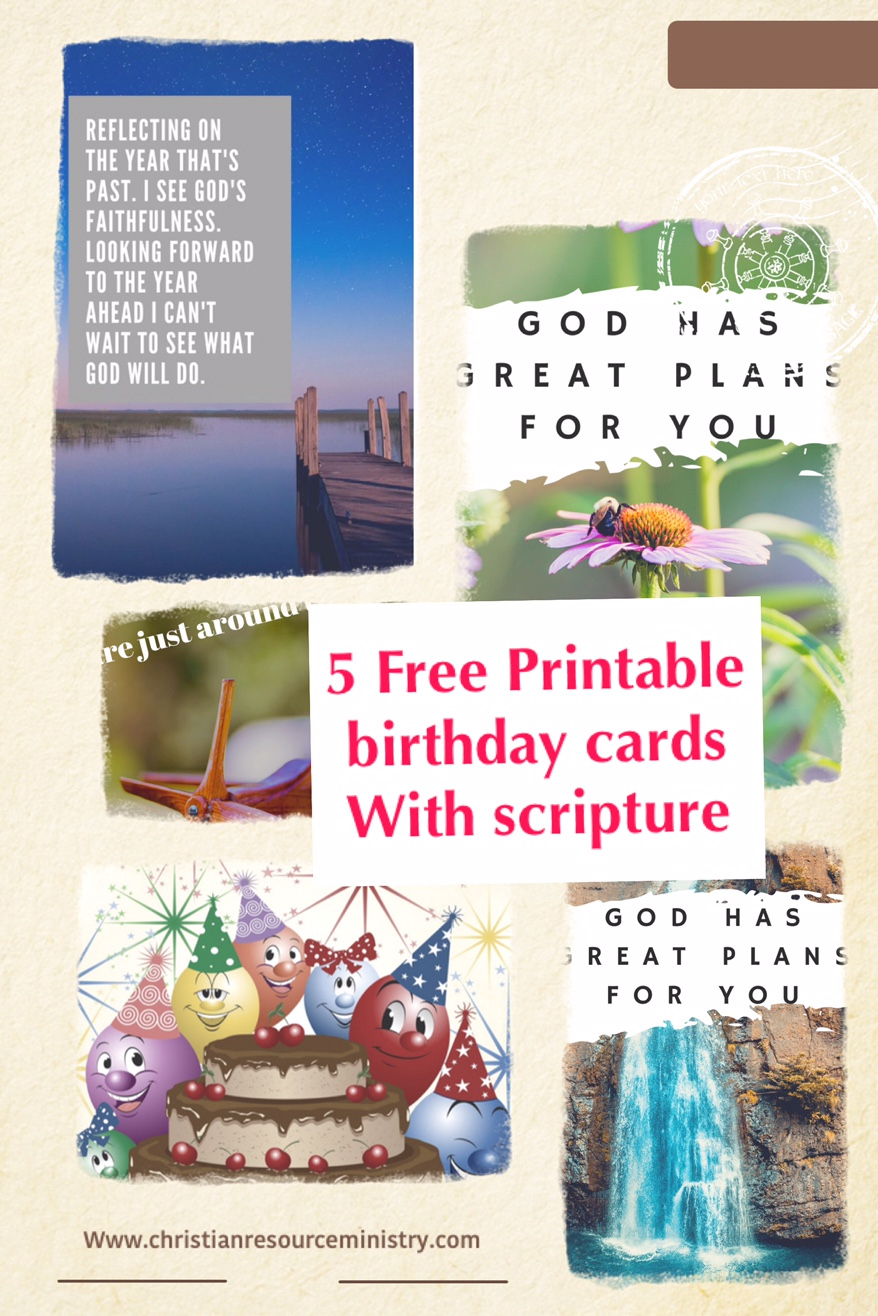 Free Printable Christian Birthday Cards – Christian Resource