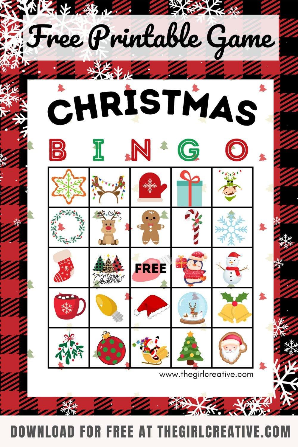 Free Printable Christmas Bingo Cards - The Girl Creative Free Printable Christmas Bingo Cards - The Girl Creative