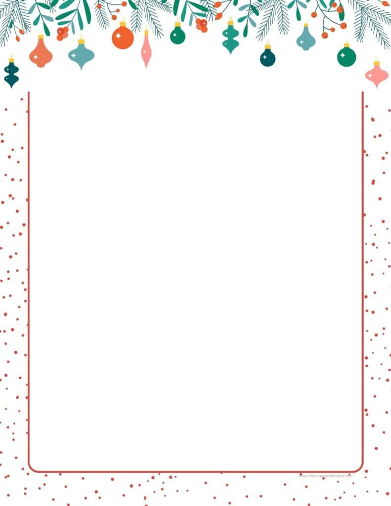 + Free Printable Christmas Border Printable Templates - The + Free Printable Christmas Border Printable Templates - The