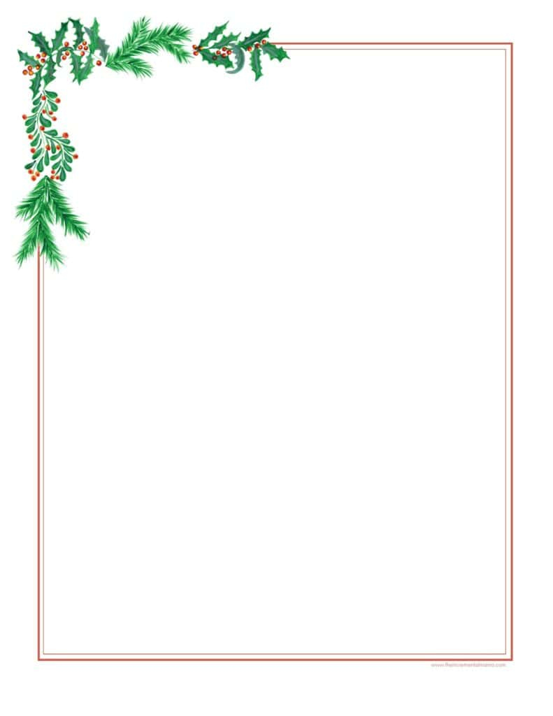 + Free Printable Christmas Border Printable Templates - The + Free Printable Christmas Border Printable Templates - The