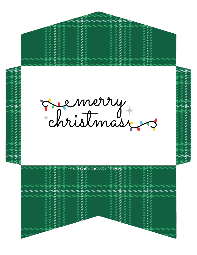 Free Printable Christmas Cash Envelopes - Loving Christ Ministries