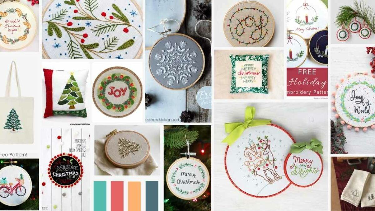 Free Printable Christmas Embroidery Patterns - PDF