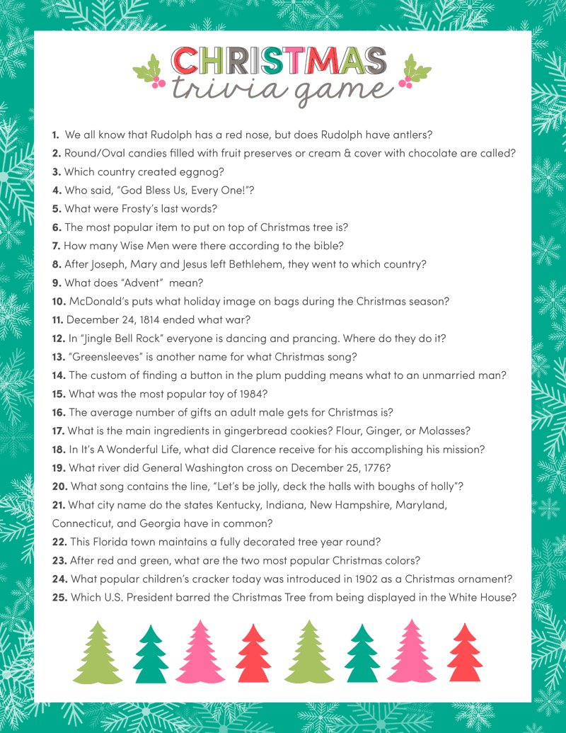 + Free Printable Christmas Games You Can Download and Play Today + Free Printable Christmas Games You Can Download and Play Today