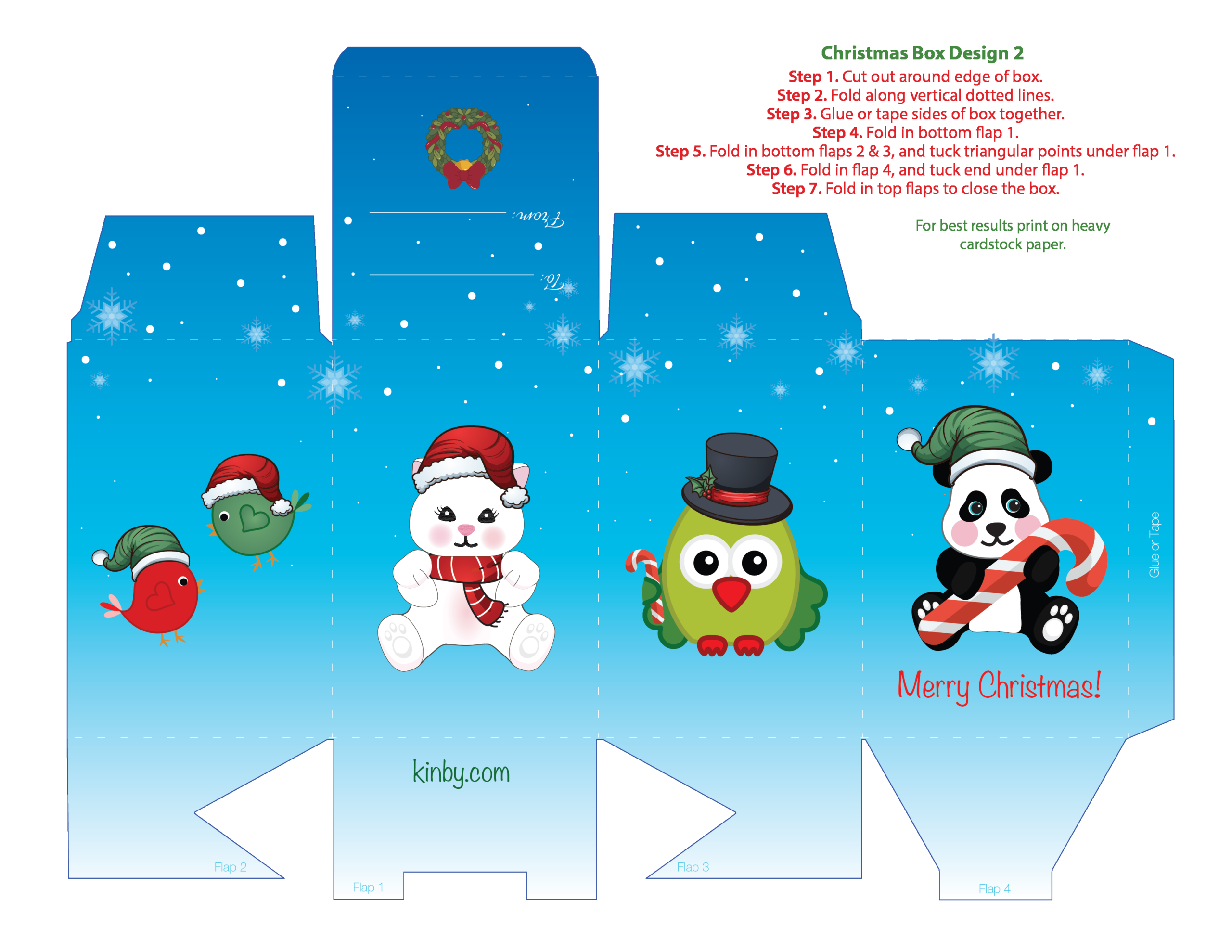 Free Printable Christmas Gift Boxes - Bountiful Baby (DP Creations