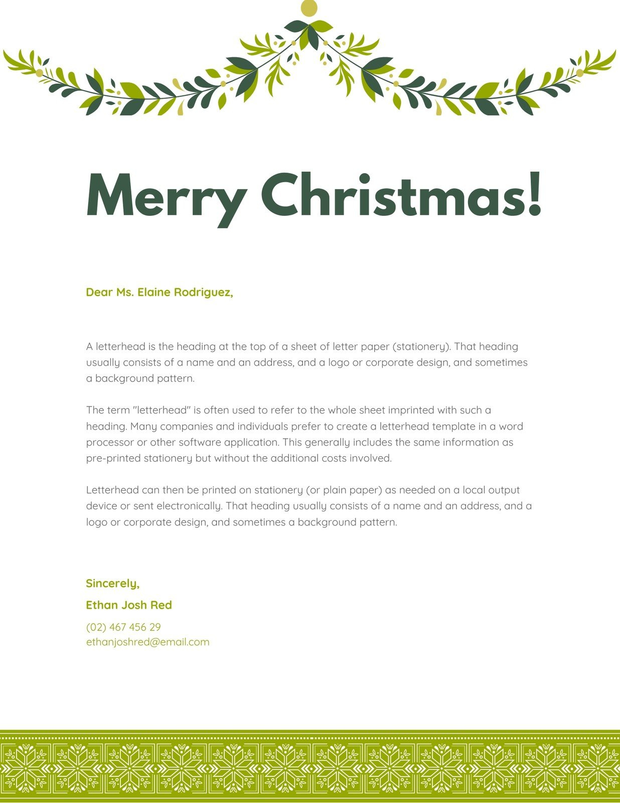 Free, printable Christmas letterhead templates Canva Free, printable Christmas letterhead templates Canva