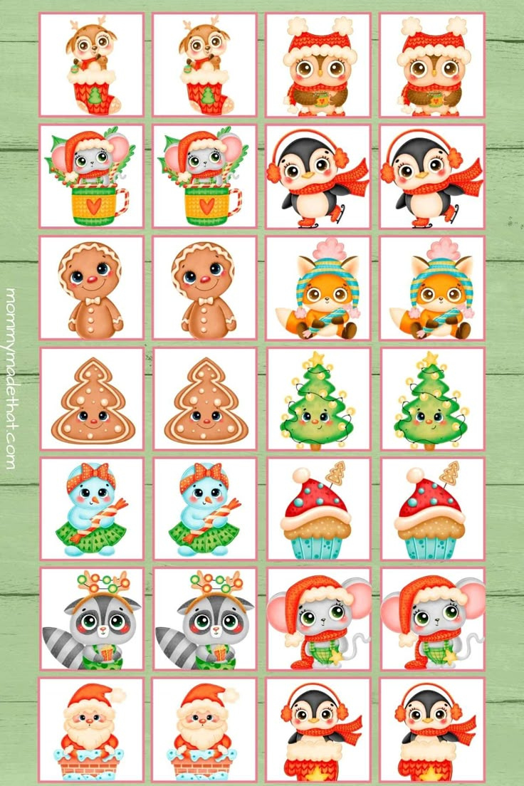 Free Printable Christmas Memory Game Free Printable Christmas Memory Game