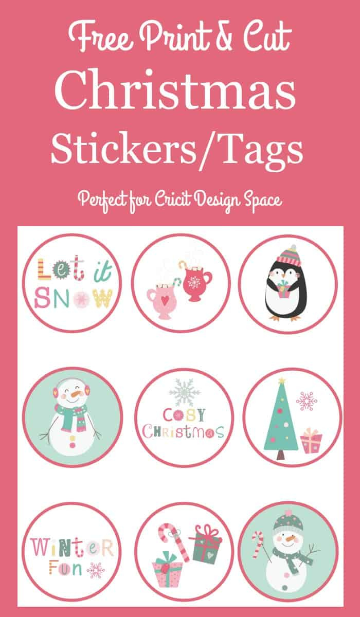 Free Printable Christmas Stickers - Crafting a Family Dinner