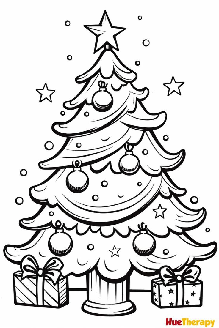 Free Printable Christmas Tree Coloring Pages Free Printable Christmas Tree Coloring Pages