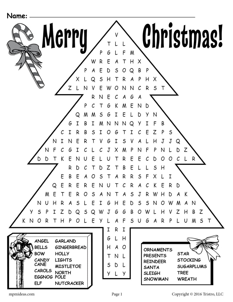 FREE Printable Christmas Word Search! – SupplyMe FREE Printable Christmas Word Search! – SupplyMe