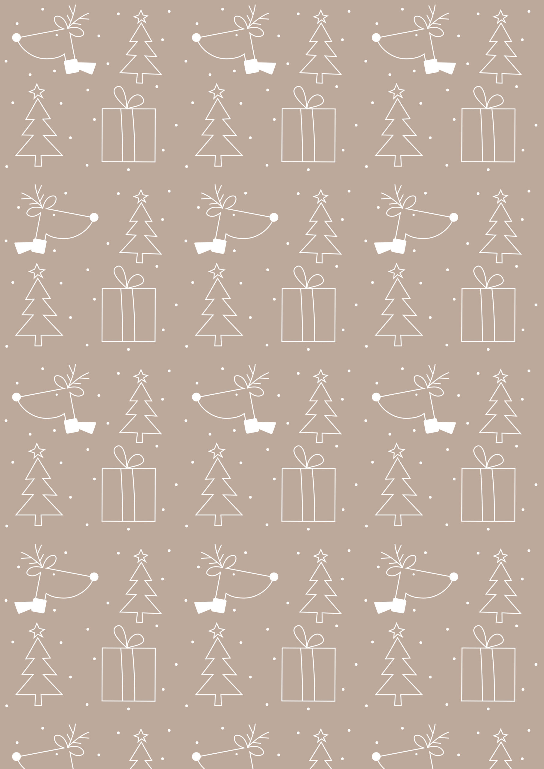 Free Printable Christmas Wrapping Paper - Limitation Free