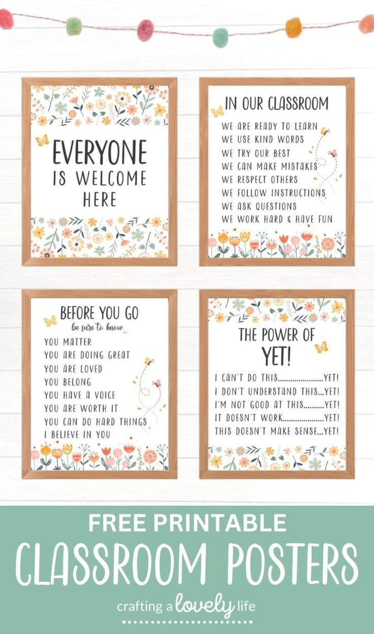 Free Printable Classroom Posters