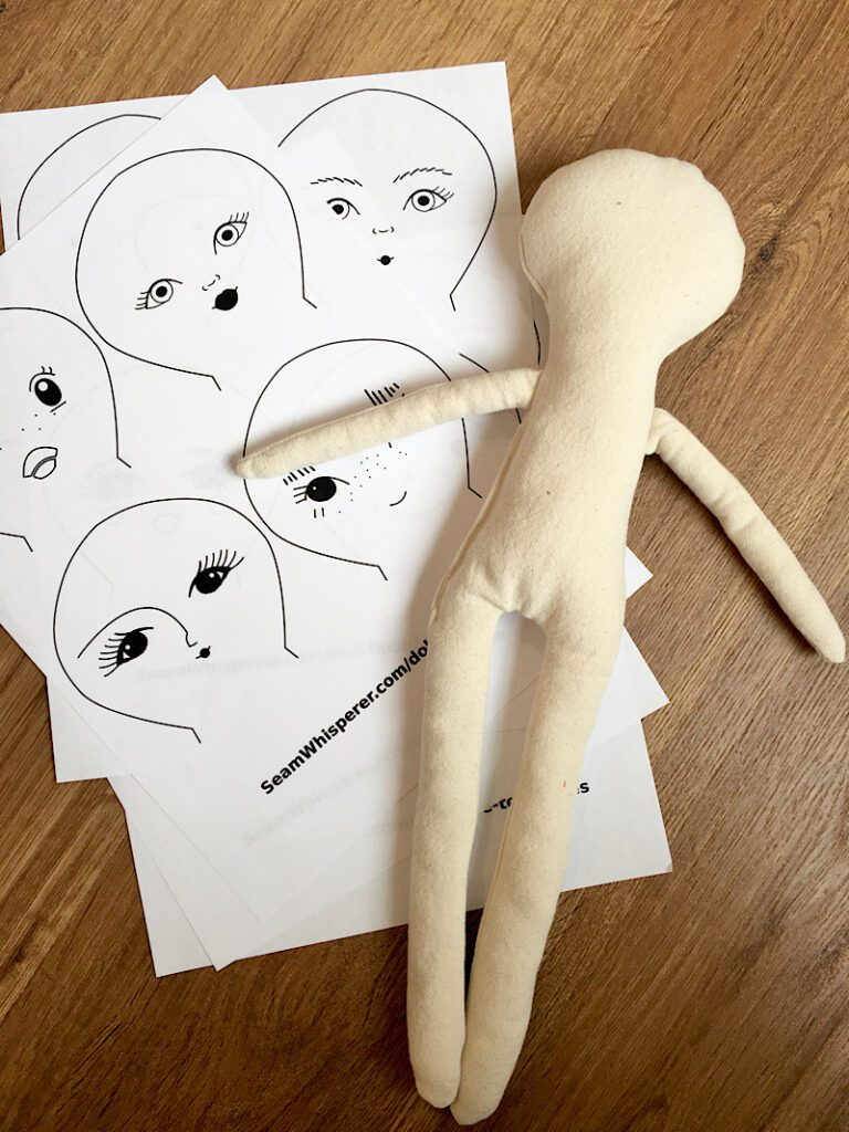 Free Printable Cloth Doll Face Templates