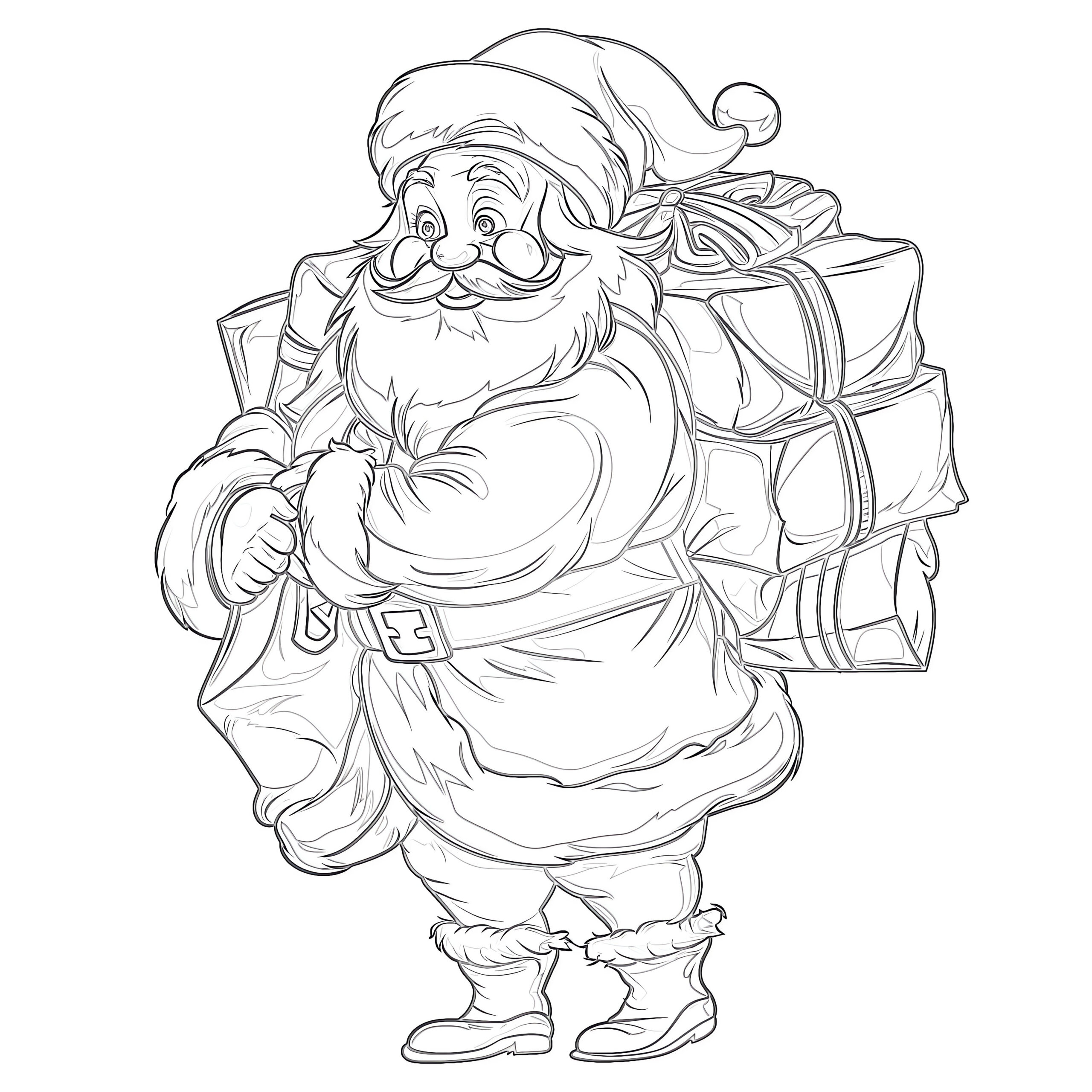 Free Printable Coloring Pages Of Santa Claus  Coloring Pages Mimi