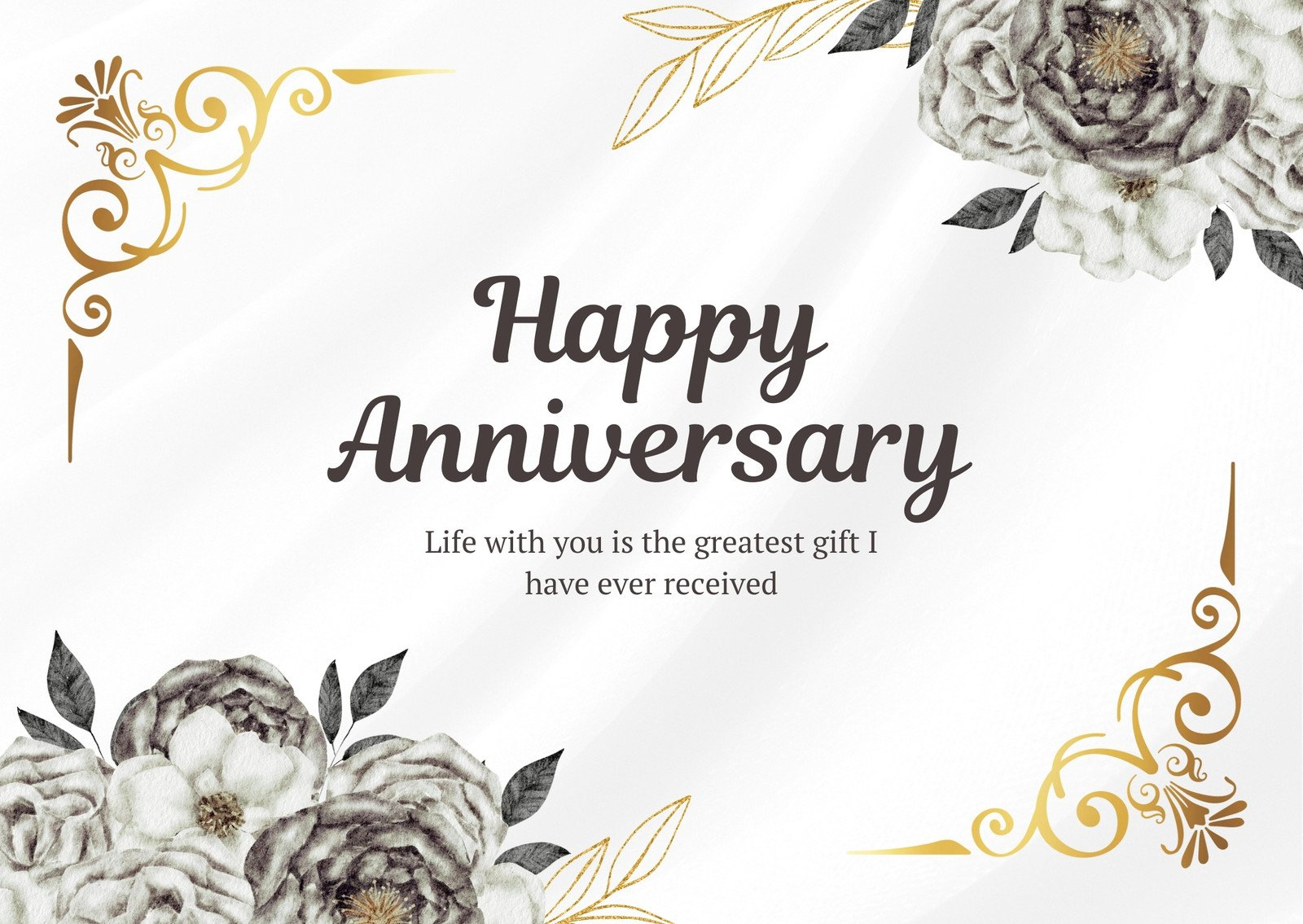 Free, printable, customizable anniversary card templates  Canva