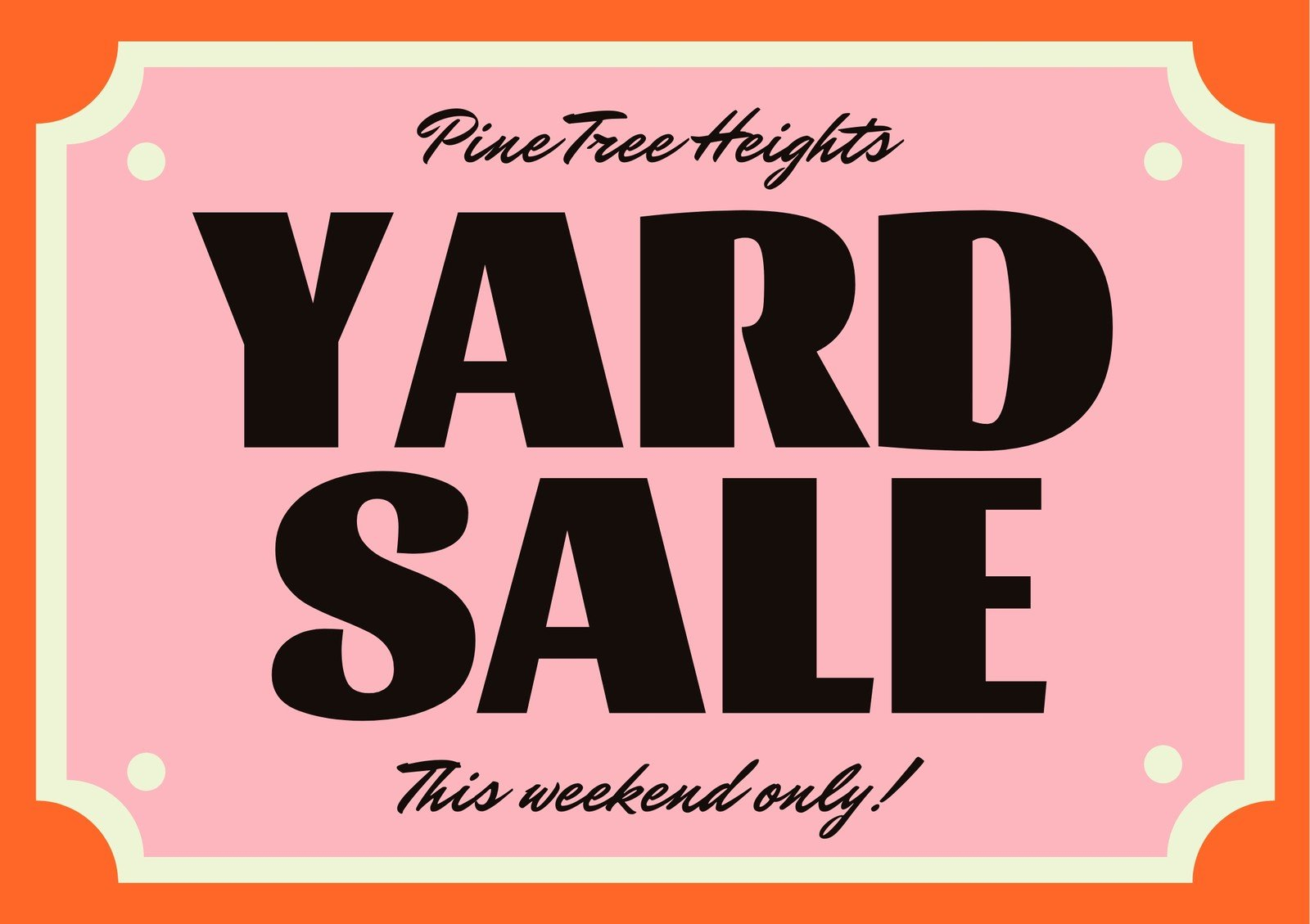 Free printable, customizable yard sale sign templates Canva Free printable, customizable yard sale sign templates Canva