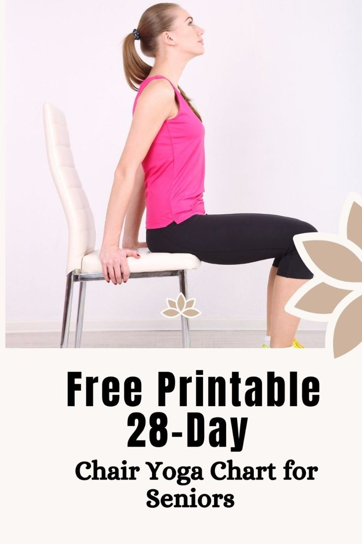 Free Printable -Day Chair Yoga Chart for Seniors