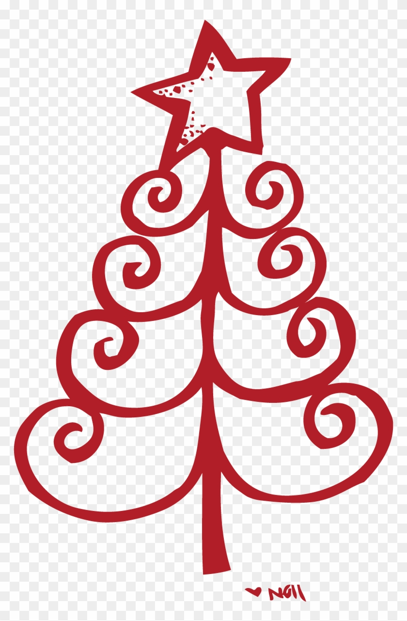 Free Printable Dr - Red Christmas Tree Clip Art - Free Transparent