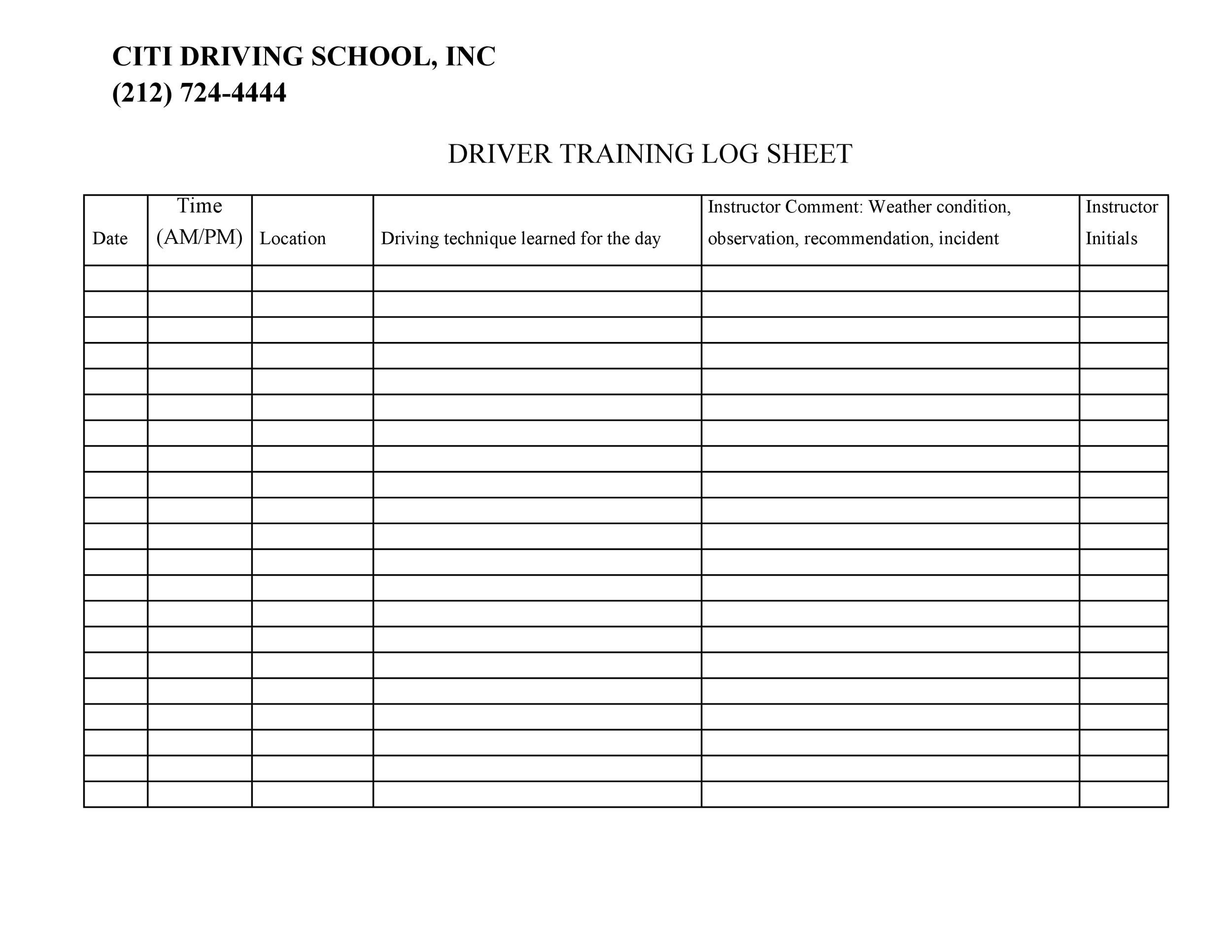 Free Printable Driver