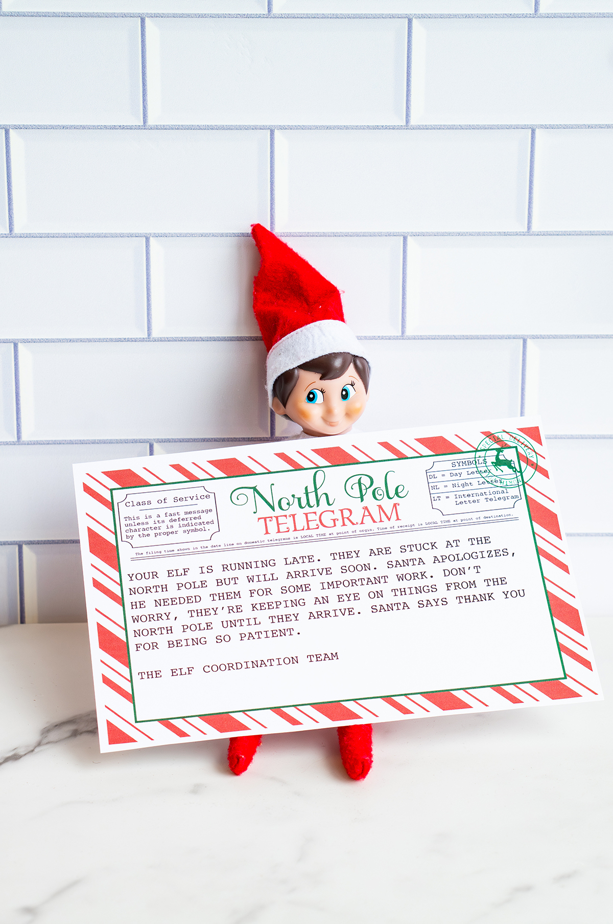 Free Printable Elf on the Shelf Sorry I