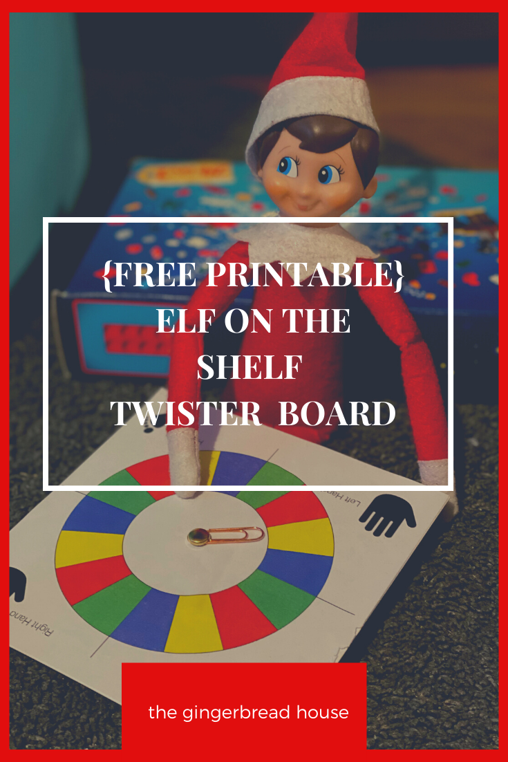 free printable} Elf on the Shelf Twister game - the-gingerbread