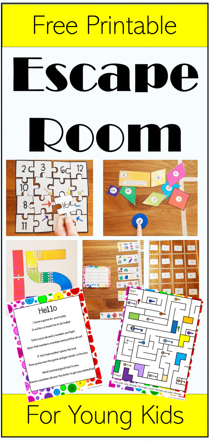 Free Printable Escape Room for Young Kids - Free Printable Escape Room for Young Kids -