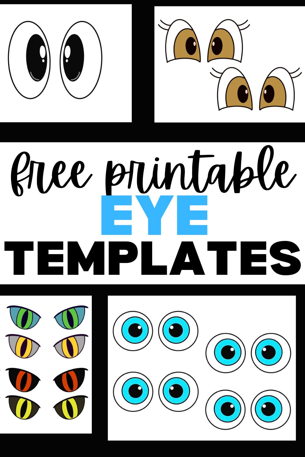 Free Printable Eye Template for Crafts - Free Printable Eye Template for Crafts -