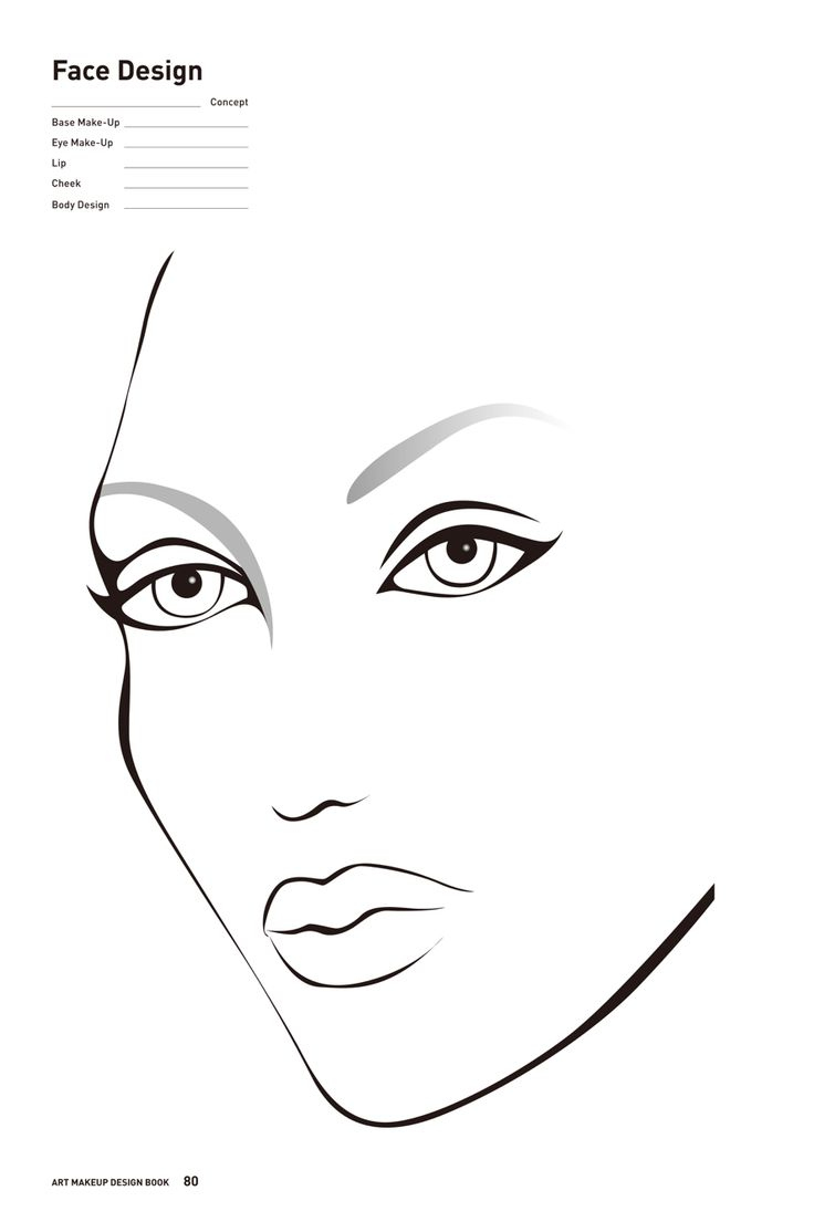 Free printable face chart for makeup artists #facechart#makeup#mua Free printable face chart for makeup artists #facechart#makeup#mua