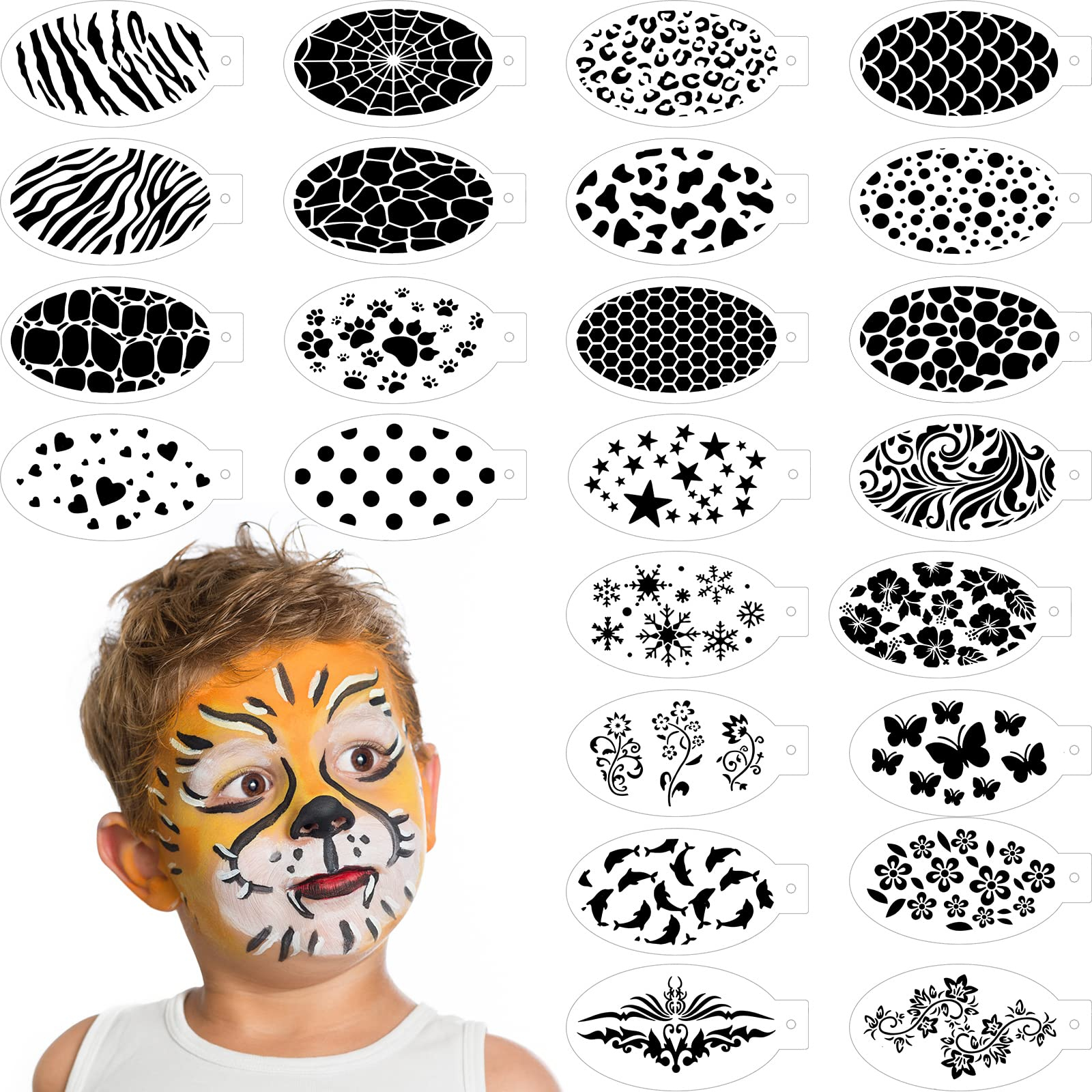 Free Printable Face Painting Templates Face Paint Stencils For Free Printable Face Painting Templates Face Paint Stencils For