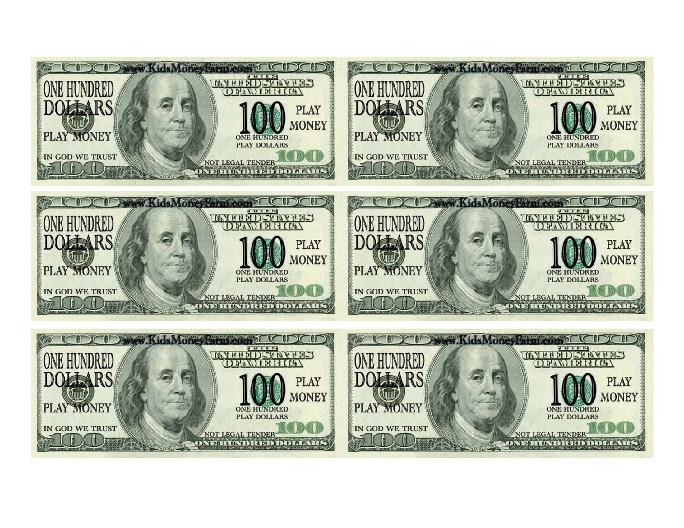 Free Printable Fake Money Templates [Word, PDF]