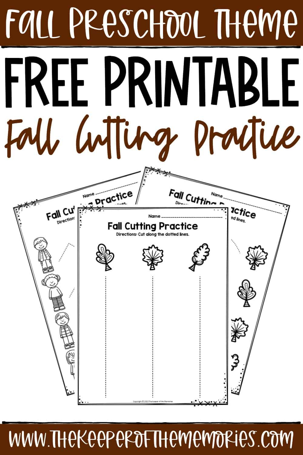 Free Printable Fall Cutting Worksheets - The Keeper of the Memories