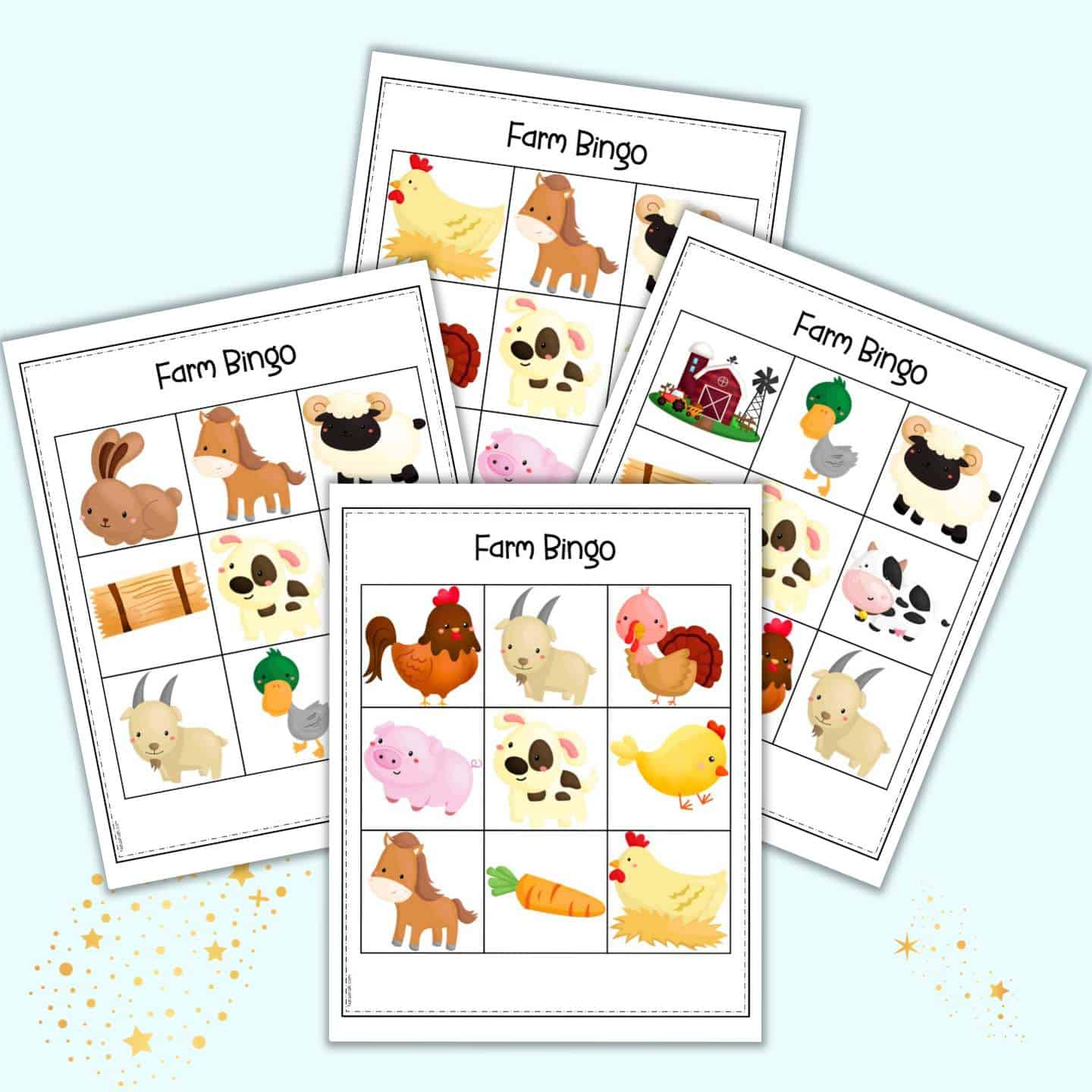 Free Printable Farm Animal Bingo - The Artisan Life Free Printable Farm Animal Bingo - The Artisan Life