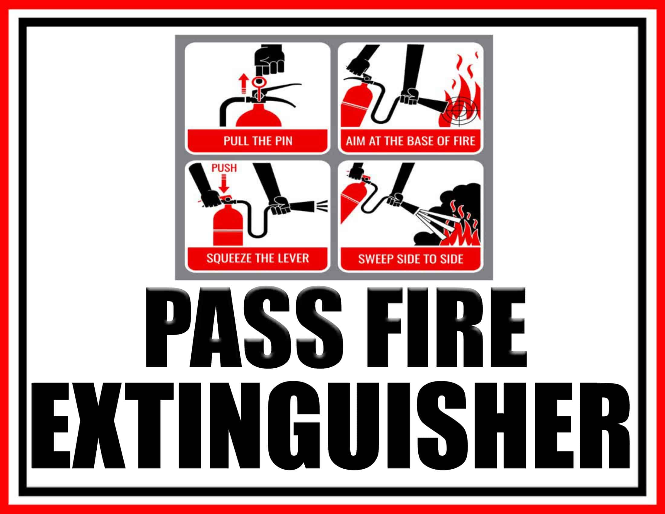 Free Printable Fire Extinguisher Signs Templates [PDF, Word]