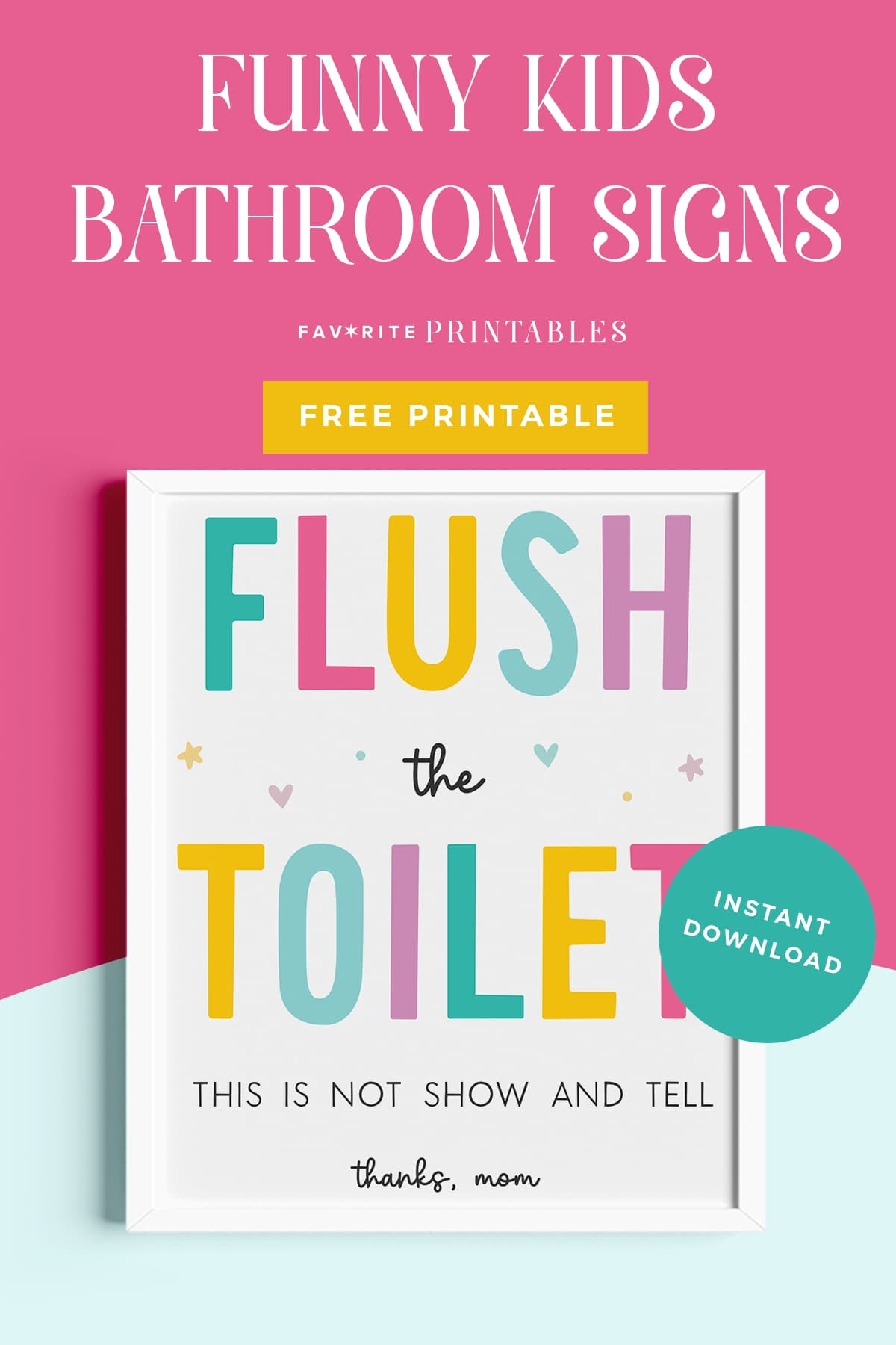 Free Printable Funny Kids Bathroom Signs - Favorite Printables Free Printable Funny Kids Bathroom Signs - Favorite Printables