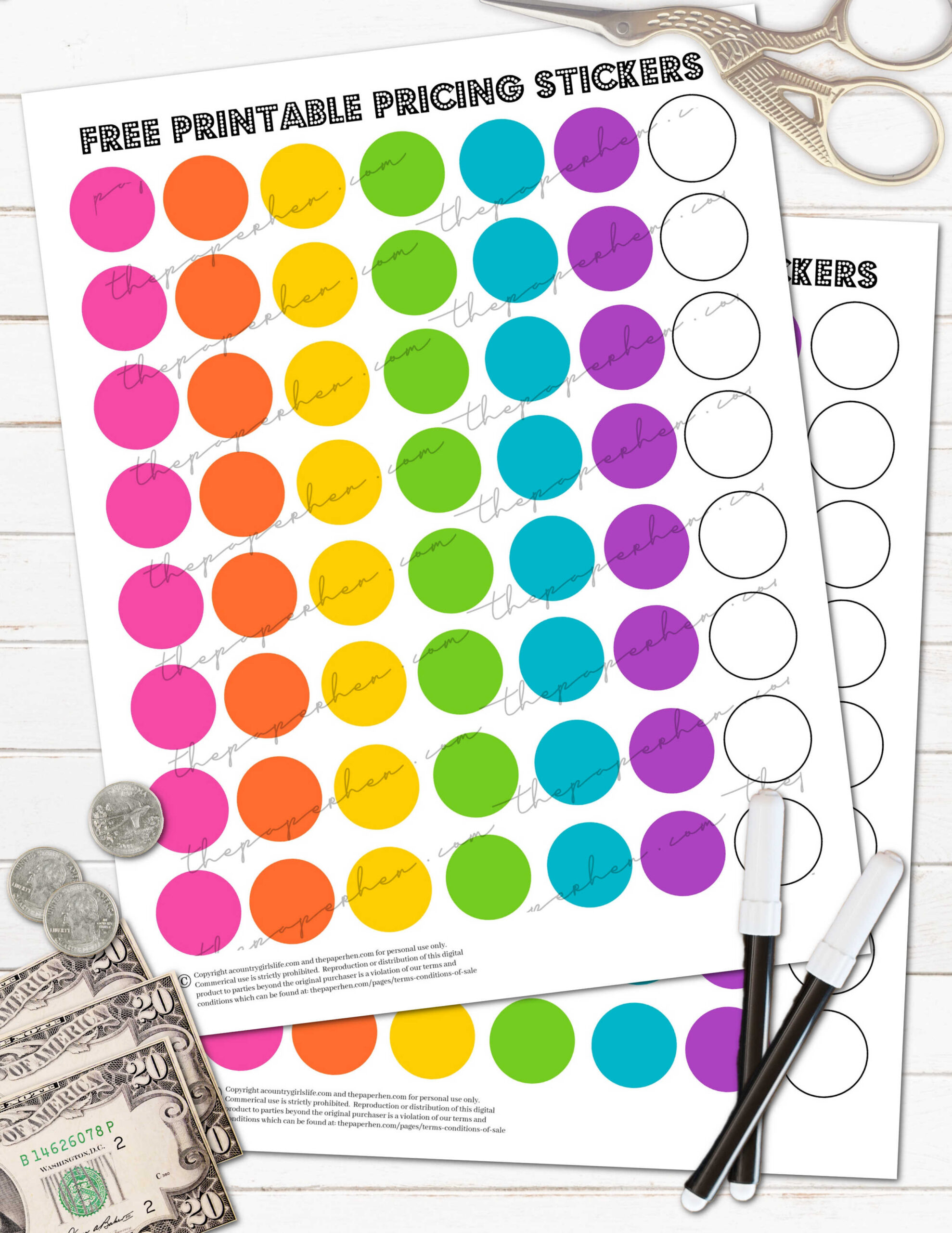 FREE Printable Garage Sale Signs EDITABLE - A Country Girl