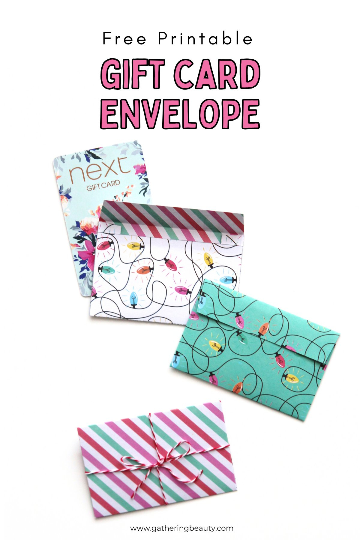 Free Printable Gift Card Envelope — Gathering Beauty Free Printable Gift Card Envelope — Gathering Beauty