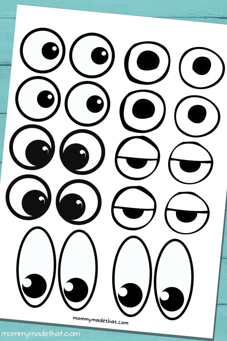 Free Printable Googly Eyes (Tons of Sizes!) Free Printable Googly Eyes (Tons of Sizes!)
