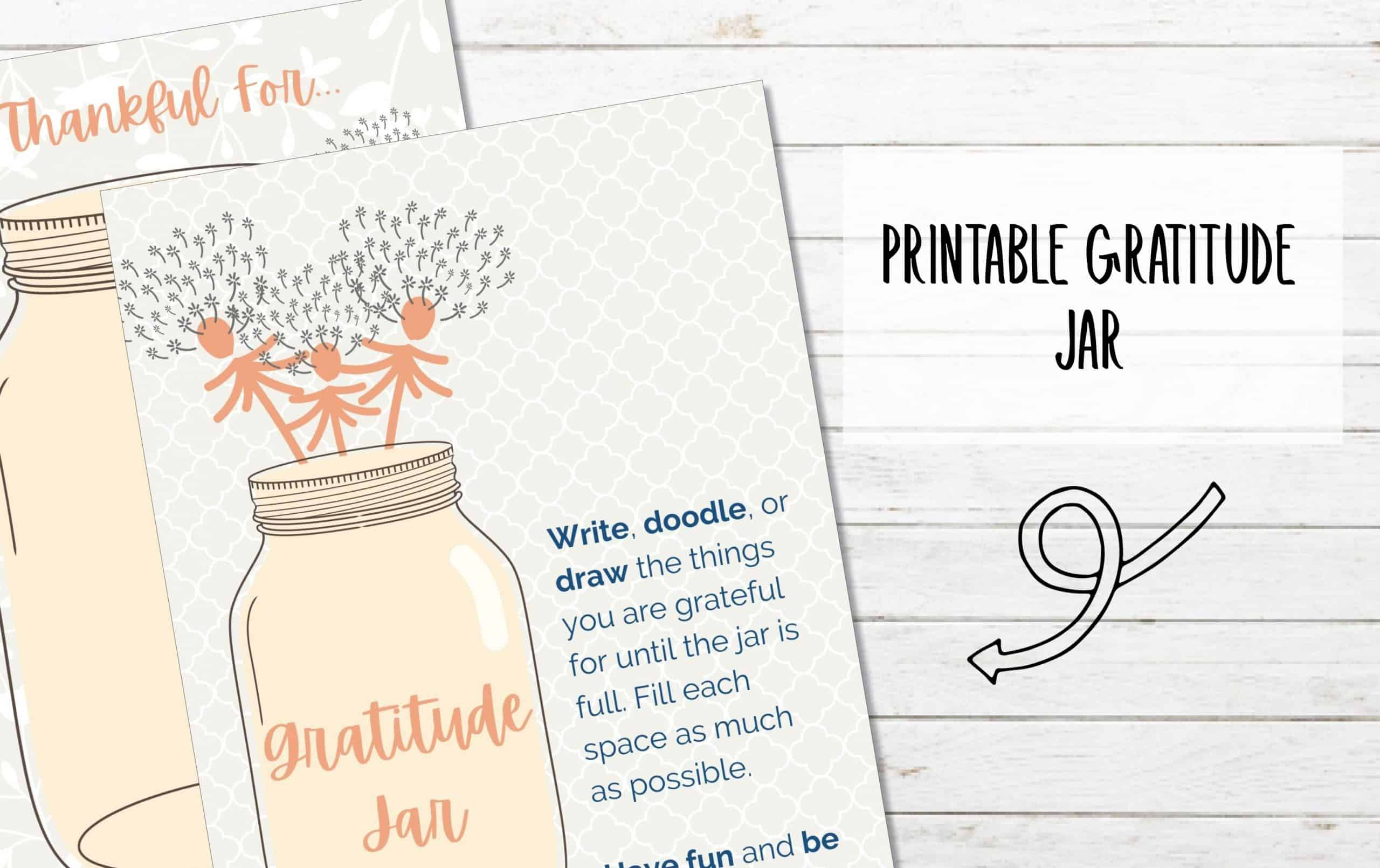 Free Printable Gratitude Jar - My Printable Home Free Printable Gratitude Jar - My Printable Home