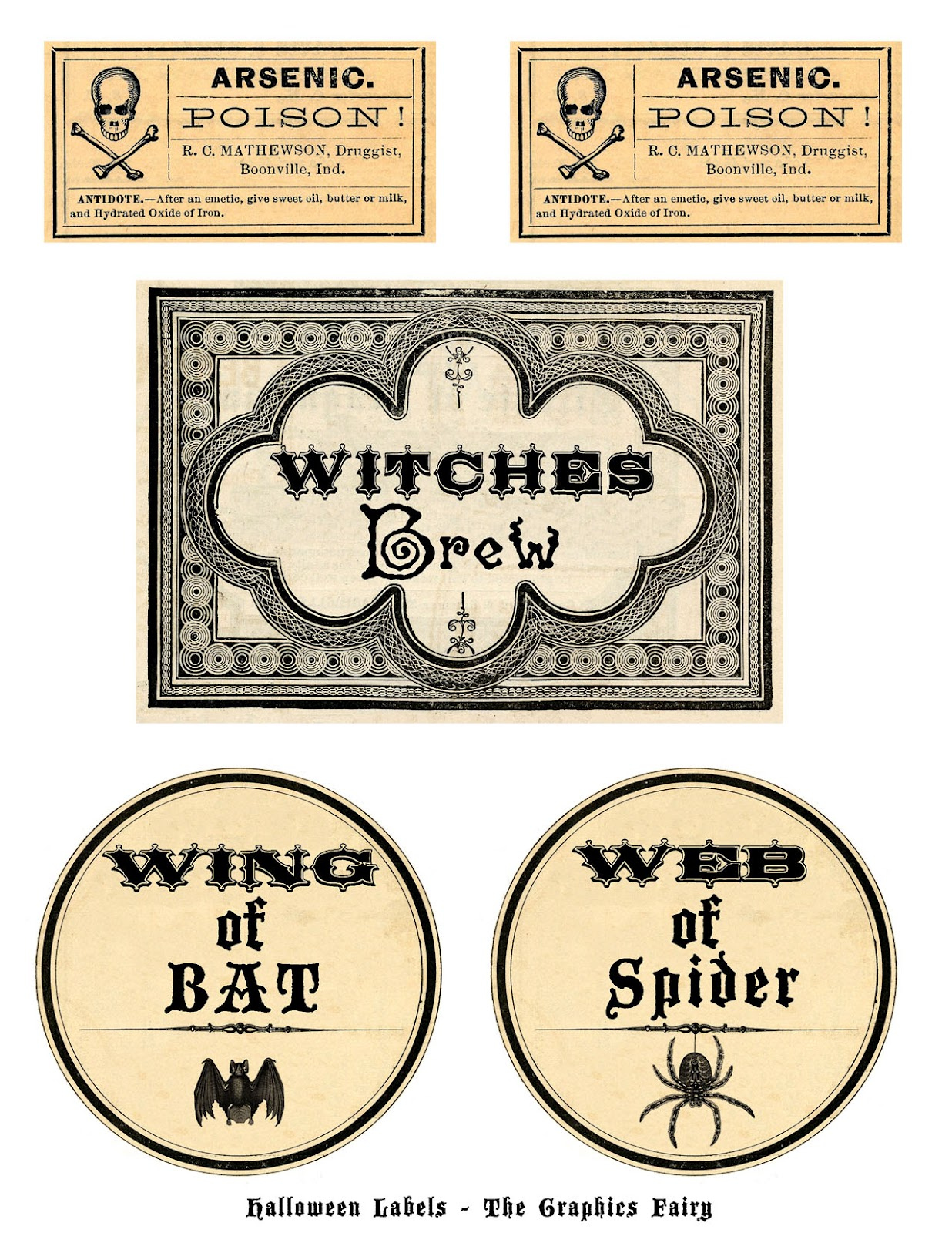 Free Printable Halloween Labels - Potions - The Graphics Fairy Free Printable Halloween Labels - Potions - The Graphics Fairy