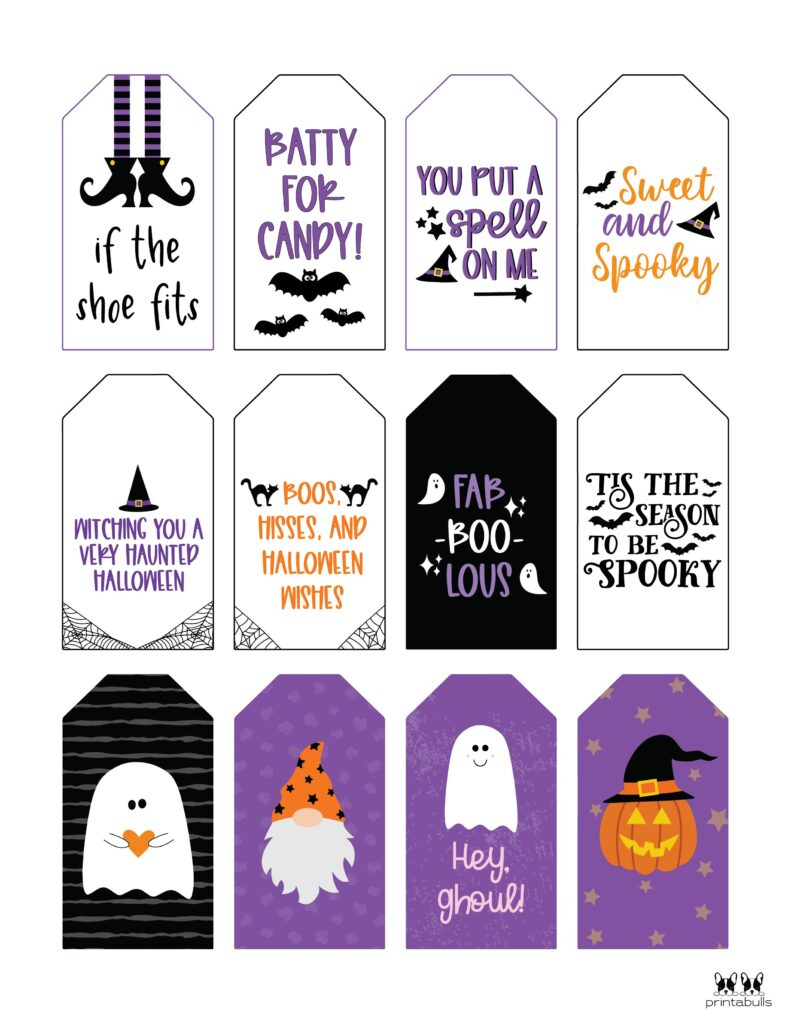 Free Printable Halloween Tags  Printabulls