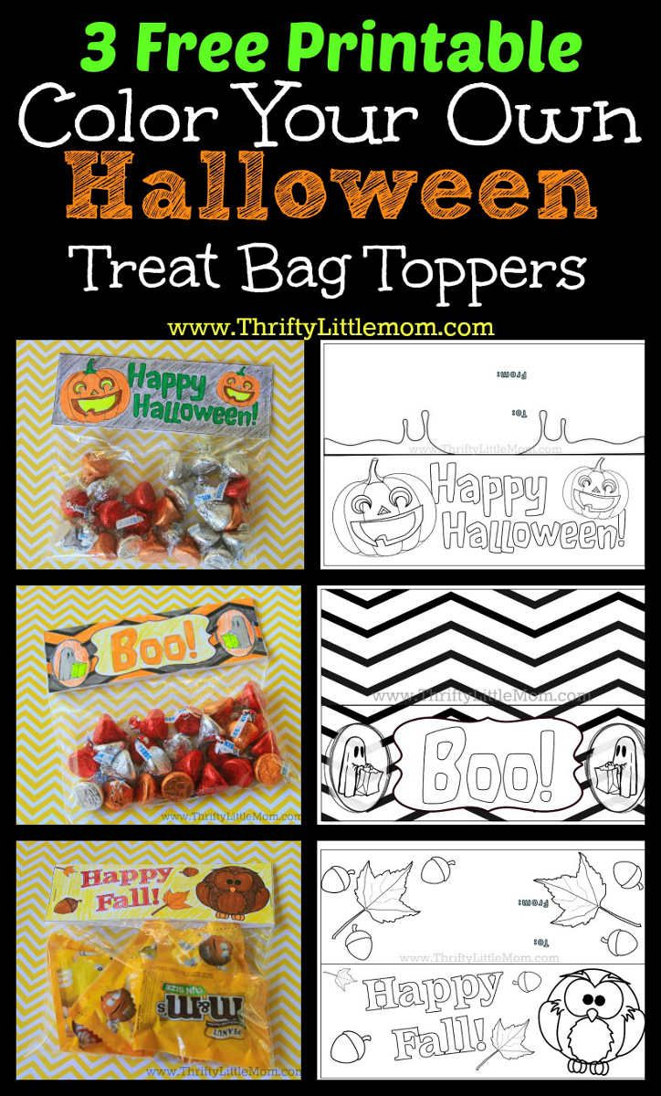 Free Printable Halloween Treat Bag Toppers Free Printable Halloween Treat Bag Toppers