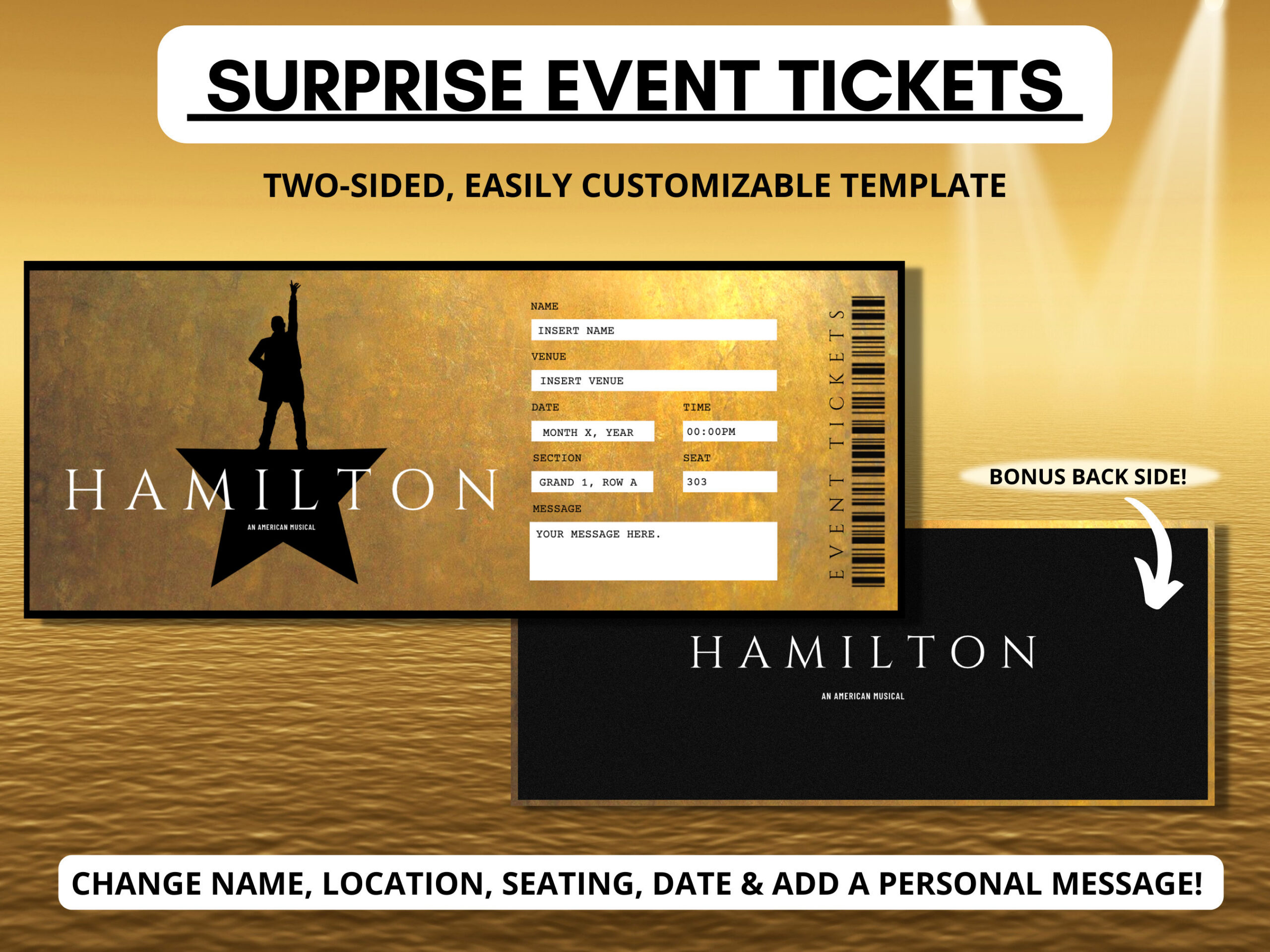 Free Printable Hamilton Hamilton Tickets This Weekend Ticket Free Printable Hamilton Hamilton Tickets This Weekend Ticket