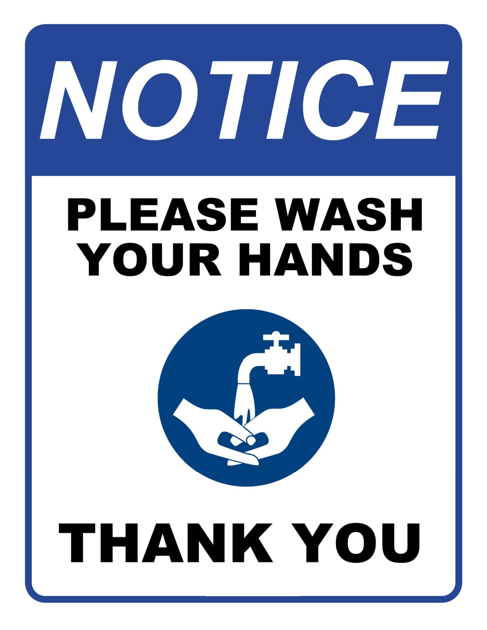 Free Printable Hand Washing Signs Templates [PDF] Childcare, Schools