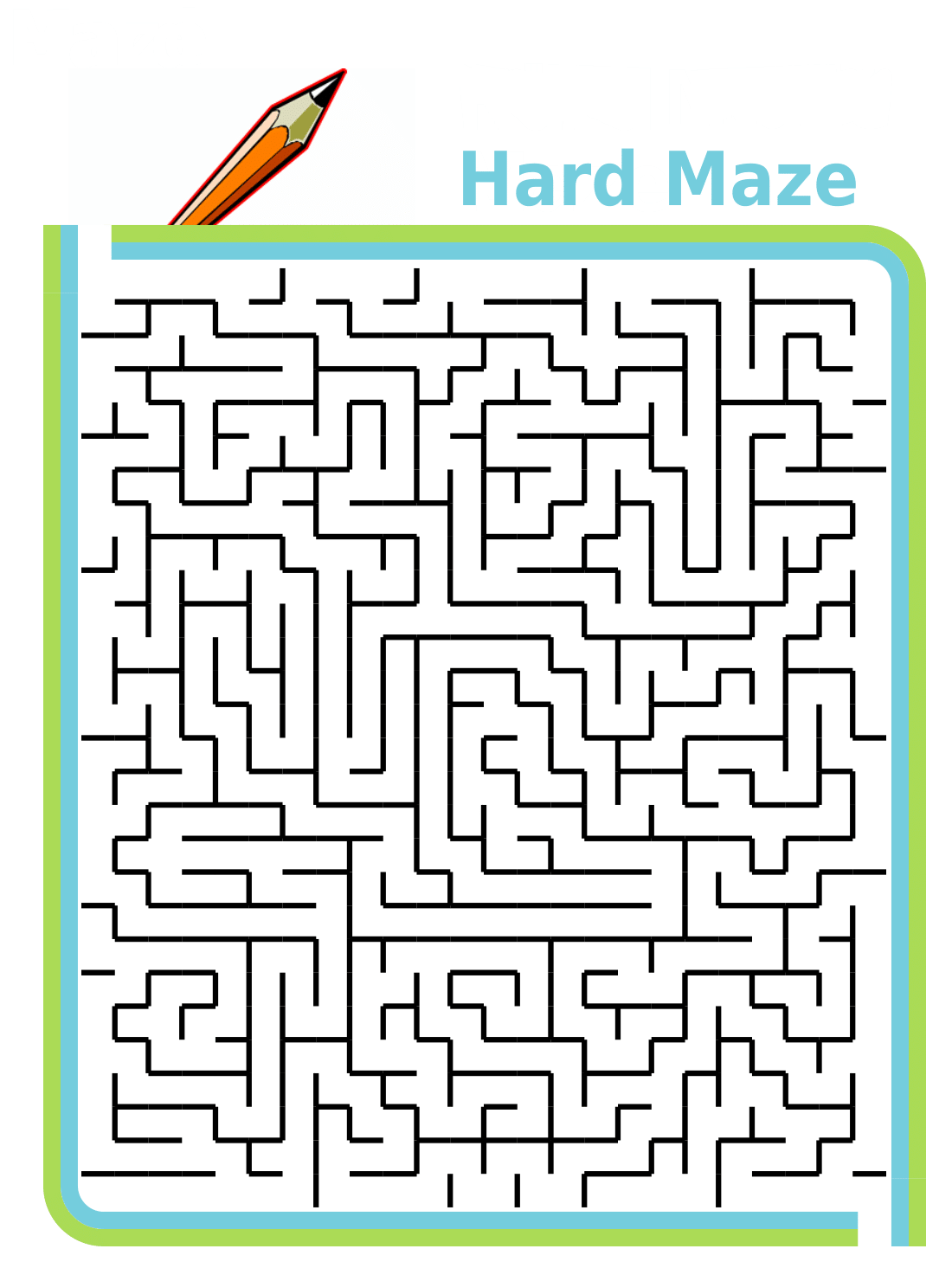 Free Printable: Hard Maze Free Printable: Hard Maze