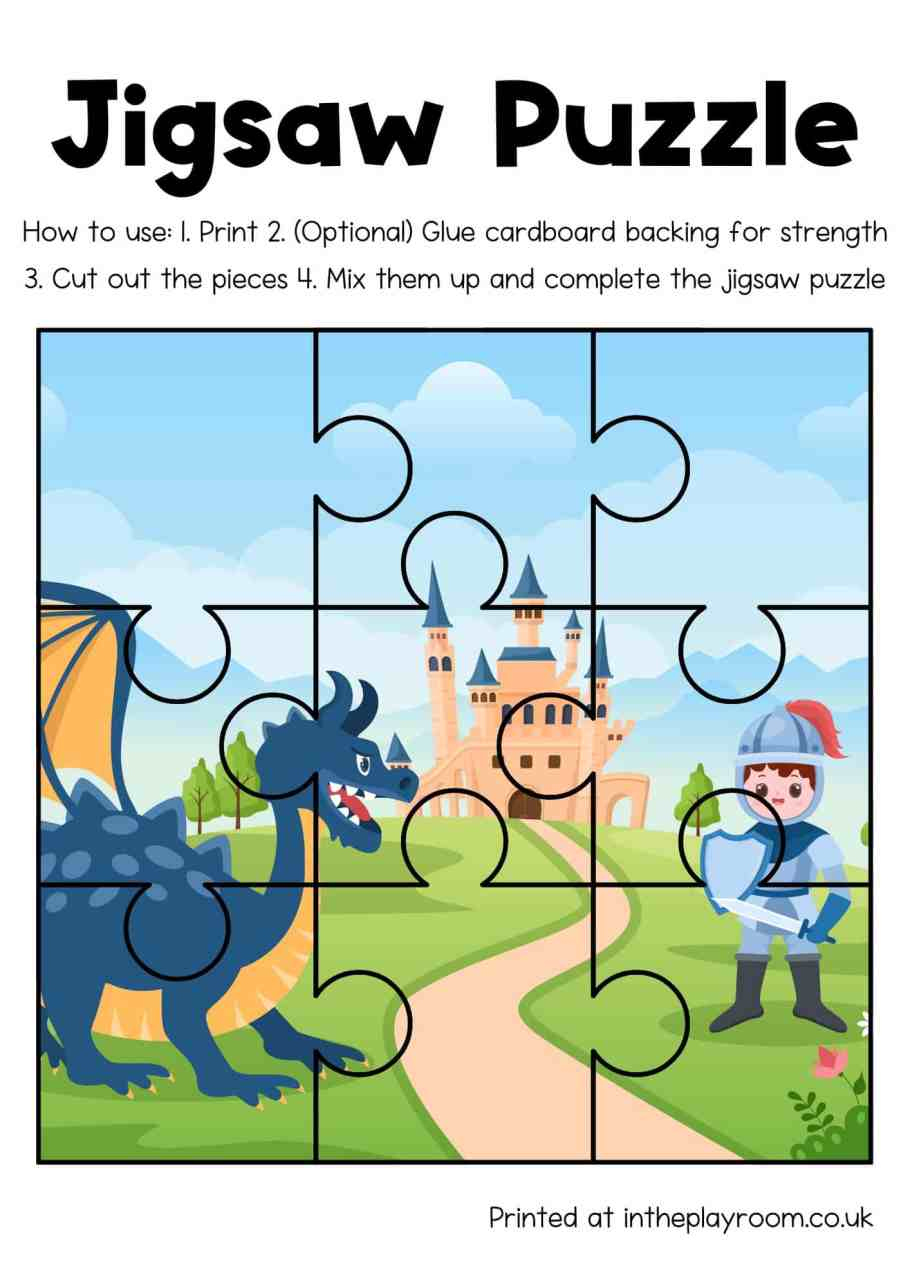 Free Printable Jigsaw Puzzles for Kids - In The Playroom Free Printable Jigsaw Puzzles for Kids - In The Playroom