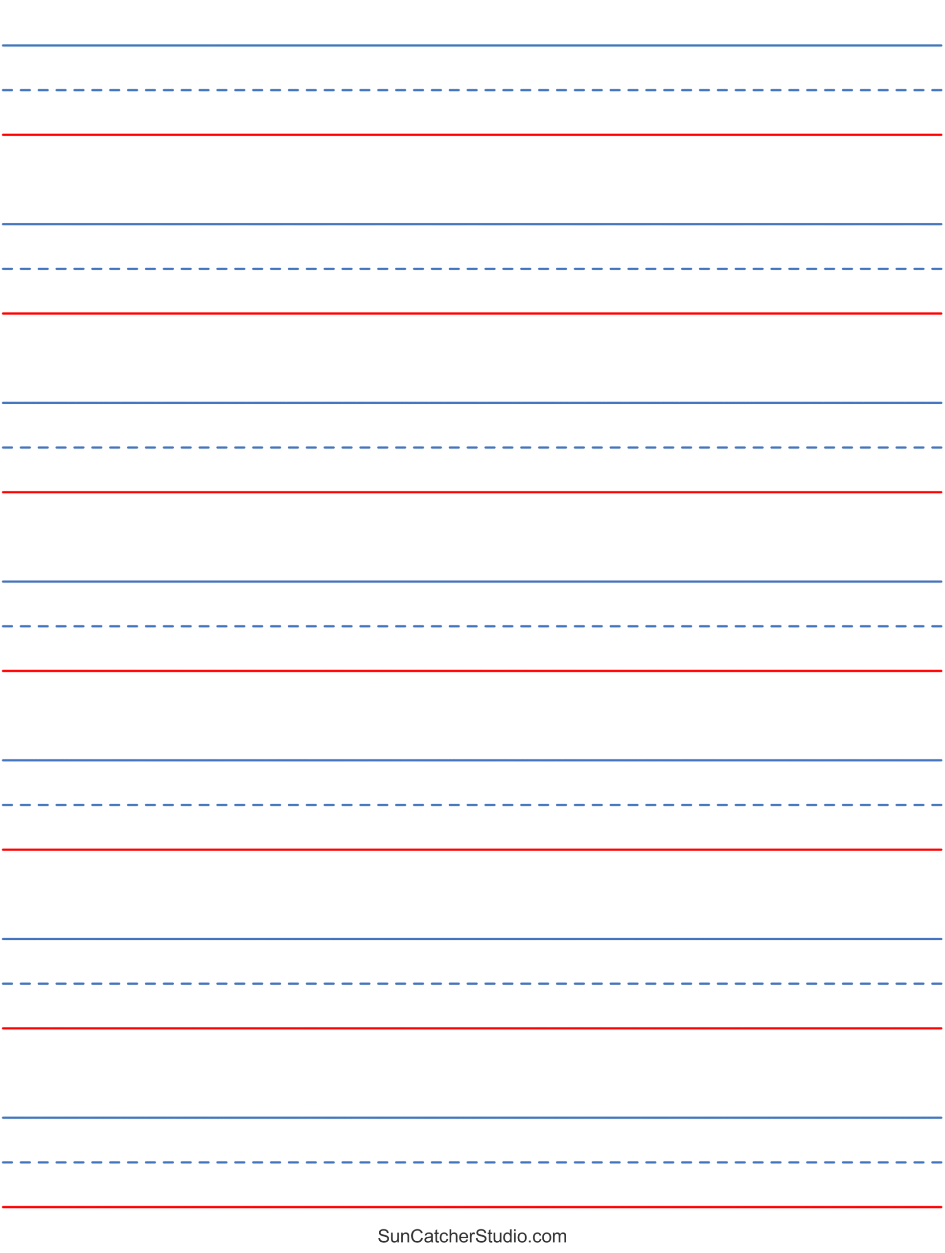 Free Printable Lined Paper (Handwriting, Notebook Templates