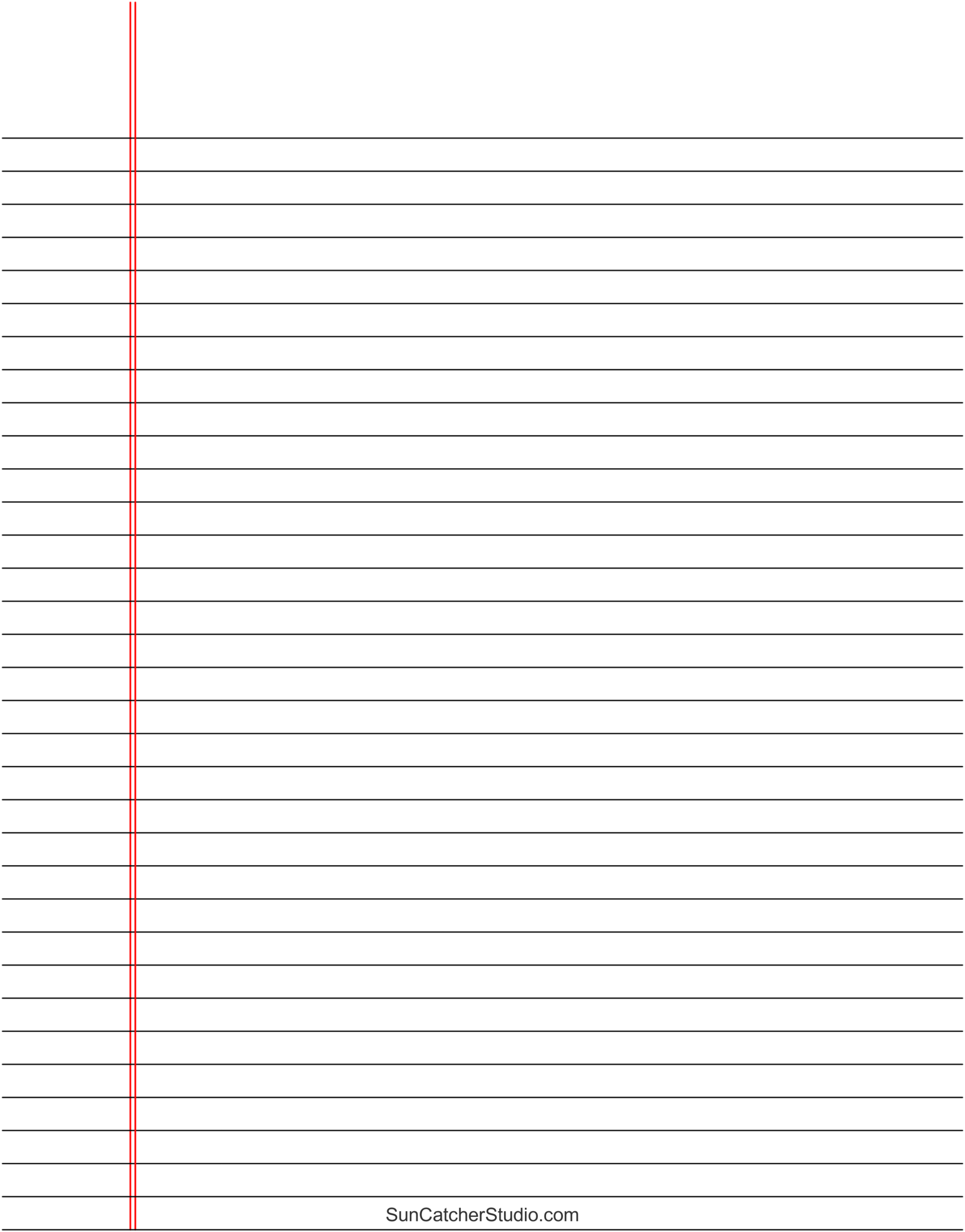 Free Printable Lined Paper (Handwriting, Notebook Templates