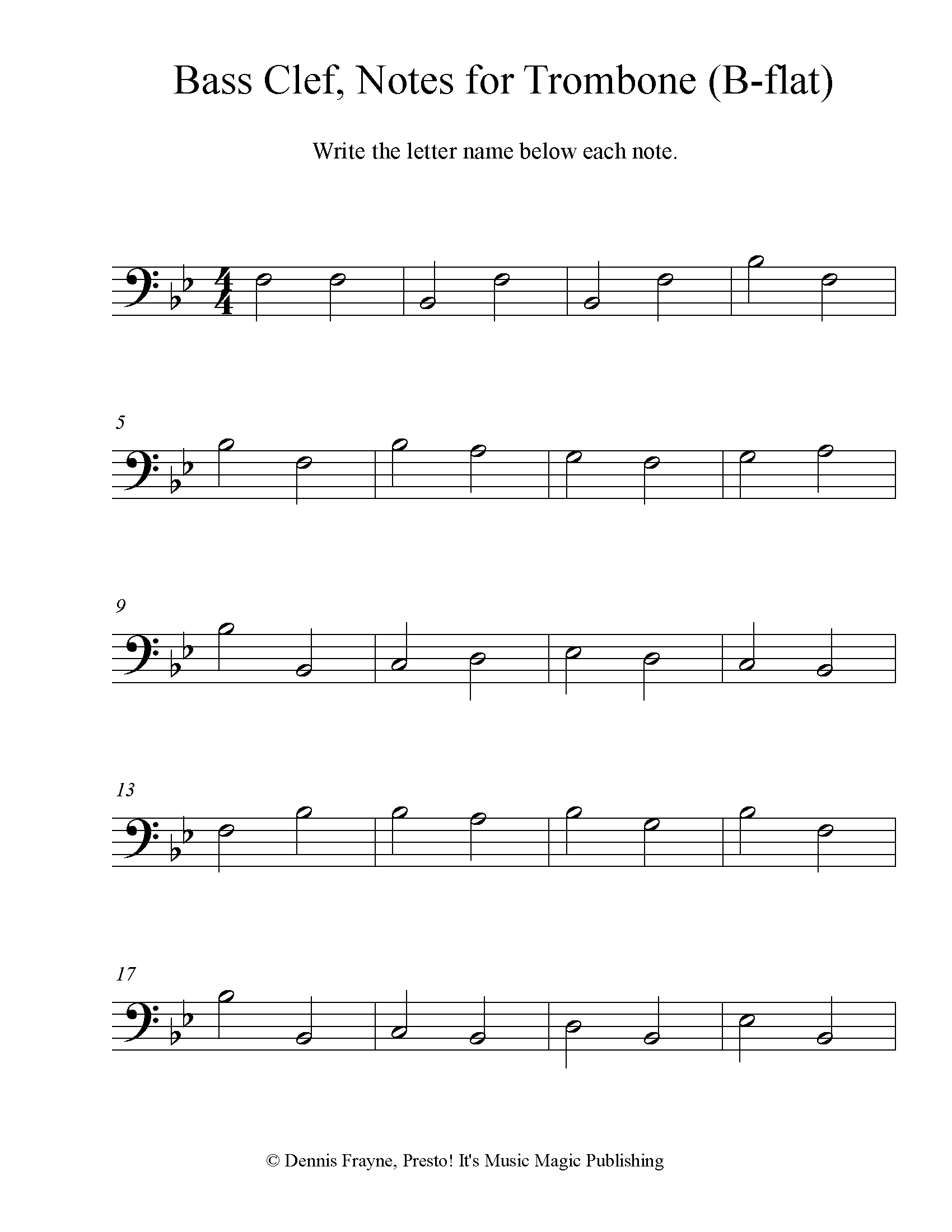 FREE! Printable Music Note Naming Worksheets — Presto! It